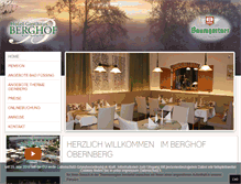 Tablet Screenshot of hotel-berghof.info